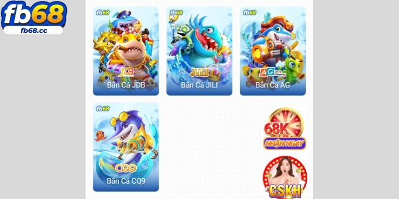 Tham gia bắn cá đổi thưởng FB68 với đa dạng sản phẩm hot